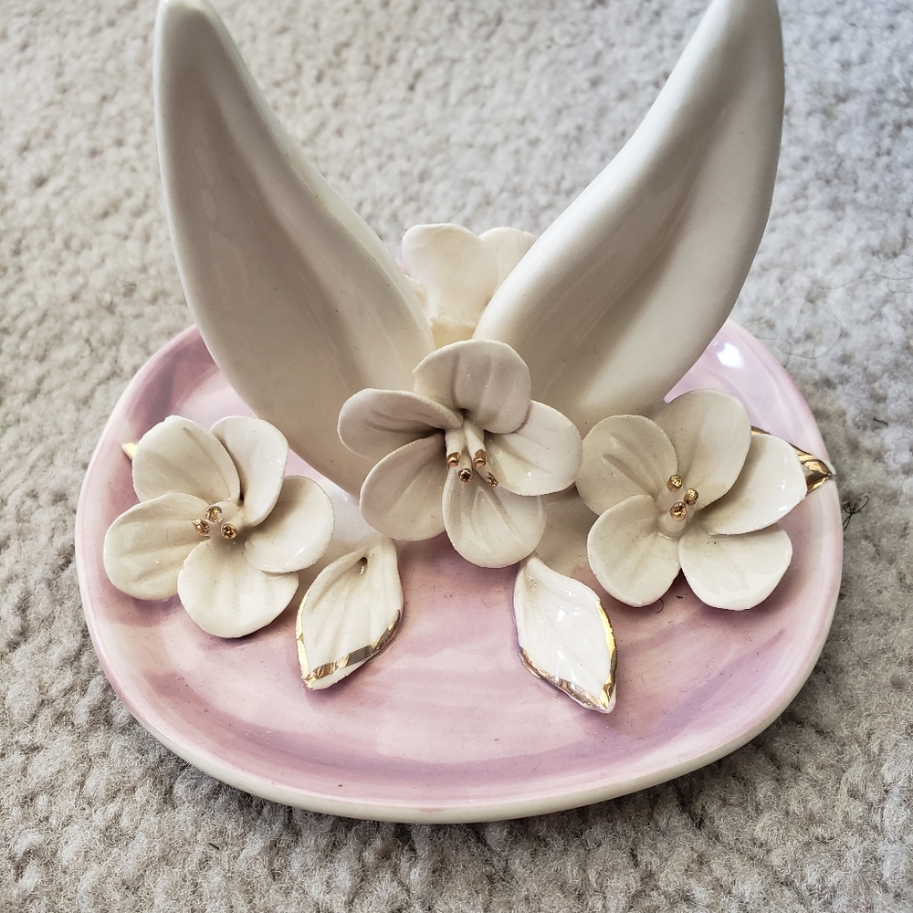 Anthropologie rabbit ear trinket dish